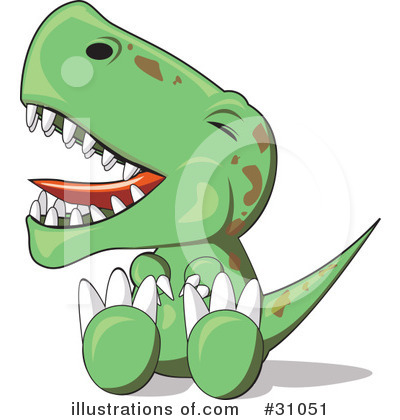 Royalty-Free (RF) Dinosaur Clipart Illustration by PlatyPlus Art - Stock Sample #31051