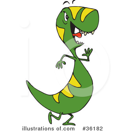 Royalty-Free (RF) Dinosaur Clipart Illustration by Dennis Holmes Designs - Stock Sample #36182