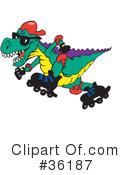 Dinosaur Clipart #36187 by Dennis Holmes Designs