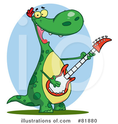 Royalty-Free (RF) Dinosaur Clipart Illustration by Hit Toon - Stock Sample #81880