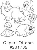 Dinosaurs Clipart #231702 by visekart