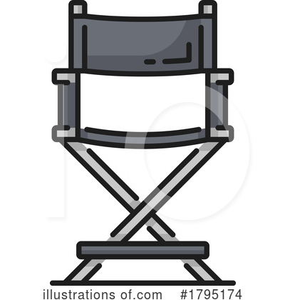 Royalty-Free (RF) Directors Chair Clipart Illustration by Vector Tradition SM - Stock Sample #1795174