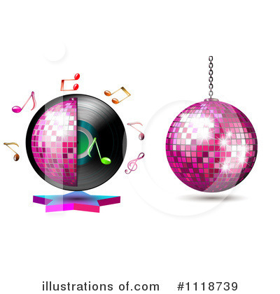 Royalty-Free (RF) Disco Ball Clipart Illustration by merlinul - Stock Sample #1118739