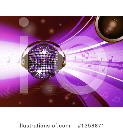 Royalty-Free (RF) Disco Ball Clipart Illustration by elaineitalia - Stock Sample #1358871