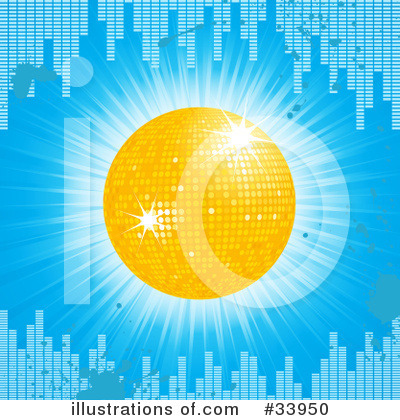 Royalty-Free (RF) Disco Ball Clipart Illustration by elaineitalia - Stock Sample #33950