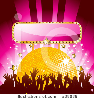 Royalty-Free (RF) Disco Ball Clipart Illustration by elaineitalia - Stock Sample #39088