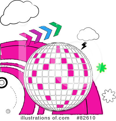 Royalty-Free (RF) Disco Ball Clipart Illustration by elaineitalia - Stock Sample #82610