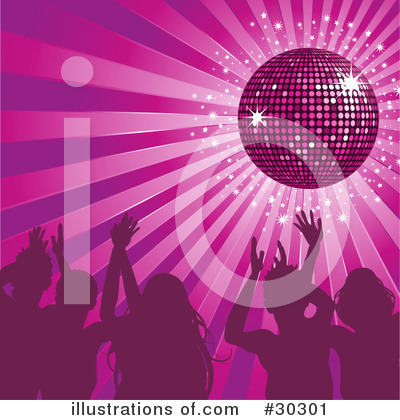 Royalty-Free (RF) Disco Clipart Illustration by elaineitalia - Stock Sample #30301