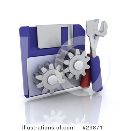 Floppy Disc Clipart #29871 by KJ Pargeter
