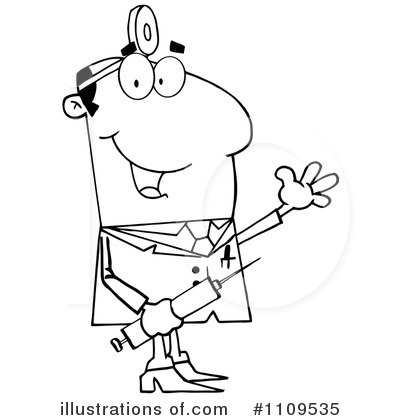 Royalty-Free (RF) Doctor Clipart Illustration by Hit Toon - Stock Sample #1109535