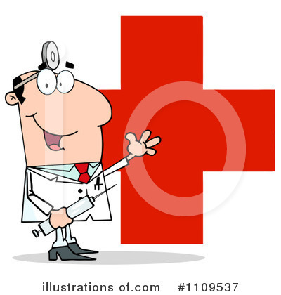 Royalty-Free (RF) Doctor Clipart Illustration by Hit Toon - Stock Sample #1109537