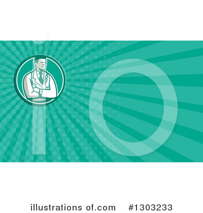 Royalty-Free (RF) Doctor Clipart Illustration by patrimonio - Stock Sample #1303233