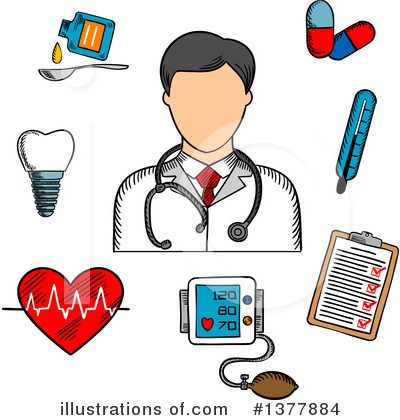 Royalty-Free (RF) Doctor Clipart Illustration by Vector Tradition SM - Stock Sample #1377884
