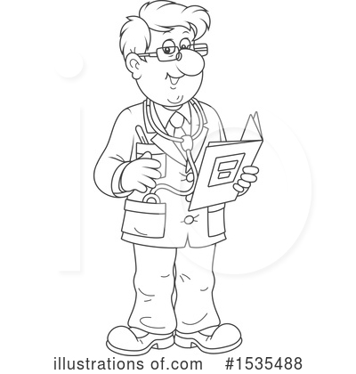 Royalty-Free (RF) Doctor Clipart Illustration by Alex Bannykh - Stock Sample #1535488