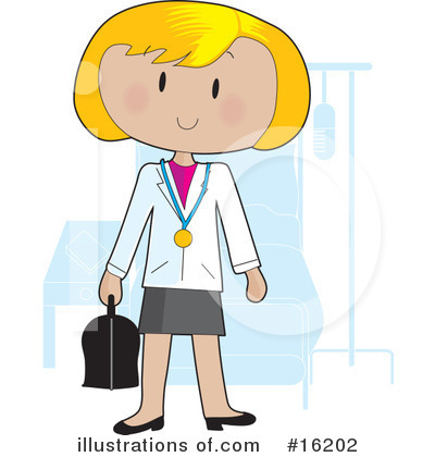 Royalty-Free (RF) Doctor Clipart Illustration by Maria Bell - Stock Sample #16202