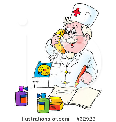 Royalty-Free (RF) Doctor Clipart Illustration by Alex Bannykh - Stock Sample #32923