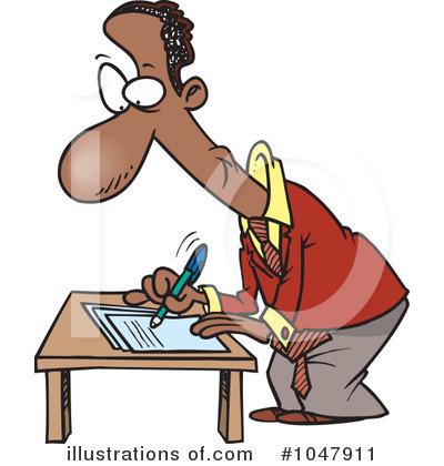 Royalty-Free (RF) Document Clipart Illustration by toonaday - Stock Sample #1047911