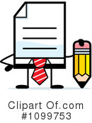 Document Clipart #1099753 by Cory Thoman