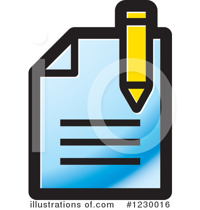 Document Clipart #1230016 by Lal Perera