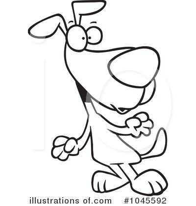 Royalty-Free (RF) Dog Clipart Illustration by toonaday - Stock Sample #1045592