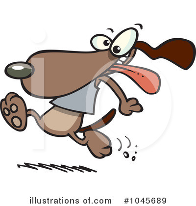 Royalty-Free (RF) Dog Clipart Illustration by toonaday - Stock Sample #1045689
