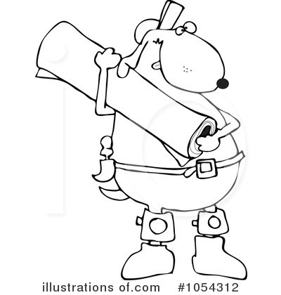 Royalty-Free (RF) Dog Clipart Illustration by djart - Stock Sample #1054312