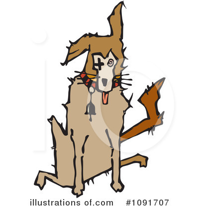 Sick Dog Clipart #1091707 by Steve Klinkel