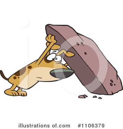 Royalty-Free (RF) Dog Clipart Illustration by toonaday - Stock Sample #1106379