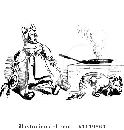 Royalty-Free (RF) Dog Clipart Illustration by Prawny Vintage - Stock Sample #1119660