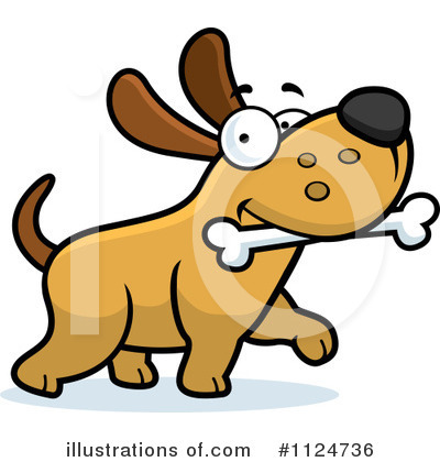 Dog Bone Clipart #1124736 by Cory Thoman