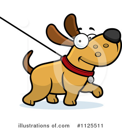 Dog Walker Clipart #1125511 by Cory Thoman