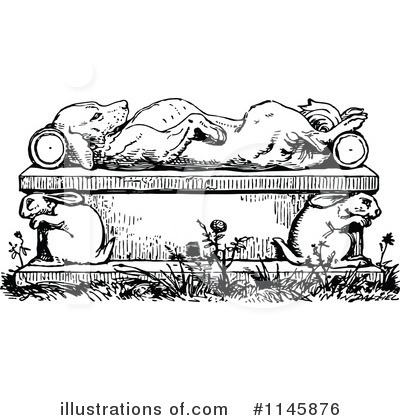 Rabbits Clipart #1145876 by Prawny Vintage