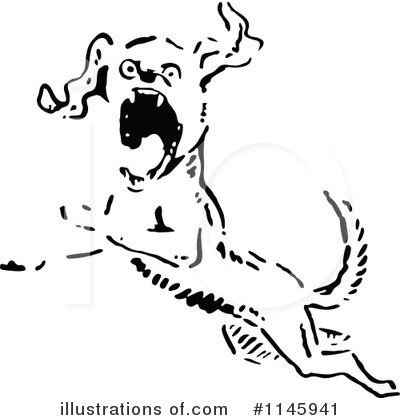 Royalty-Free (RF) Dog Clipart Illustration by Prawny Vintage - Stock Sample #1145941