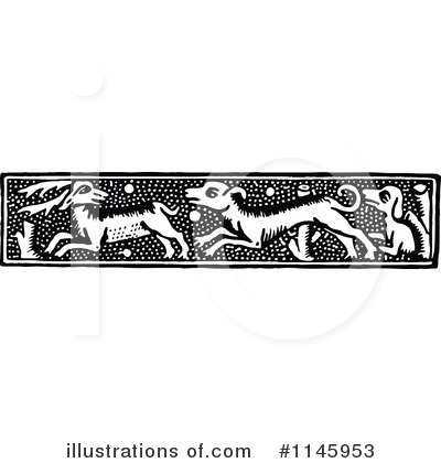 Royalty-Free (RF) Dog Clipart Illustration by Prawny Vintage - Stock Sample #1145953
