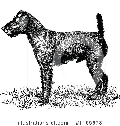 Royalty-Free (RF) Dog Clipart Illustration by Prawny Vintage - Stock Sample #1165678