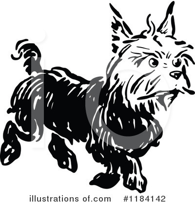 Royalty-Free (RF) Dog Clipart Illustration by Prawny Vintage - Stock Sample #1184142