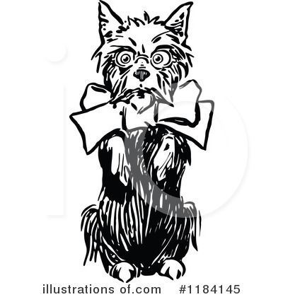 Royalty-Free (RF) Dog Clipart Illustration by Prawny Vintage - Stock Sample #1184145