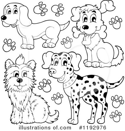 Royalty-Free (RF) Dog Clipart Illustration by visekart - Stock Sample #1192976