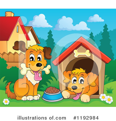 Royalty-Free (RF) Dog Clipart Illustration by visekart - Stock Sample #1192984