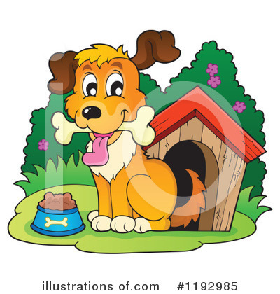 Royalty-Free (RF) Dog Clipart Illustration by visekart - Stock Sample #1192985