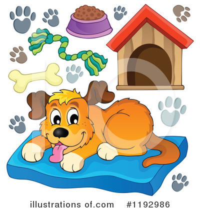 Royalty-Free (RF) Dog Clipart Illustration by visekart - Stock Sample #1192986