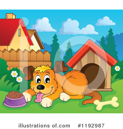 Royalty-Free (RF) Dog Clipart Illustration by visekart - Stock Sample #1192987