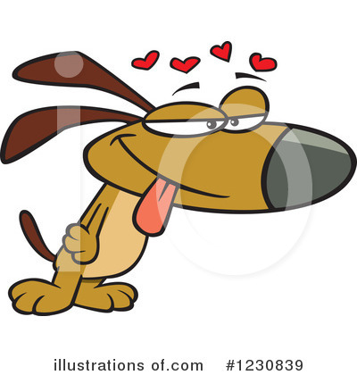 Royalty-Free (RF) Dog Clipart Illustration by toonaday - Stock Sample #1230839