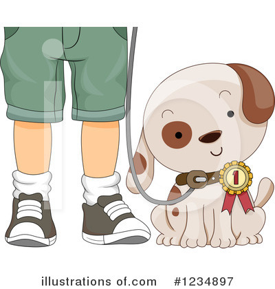 Royalty-Free (RF) Dog Clipart Illustration by BNP Design Studio - Stock Sample #1234897