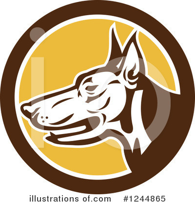 Royalty-Free (RF) Dog Clipart Illustration by patrimonio - Stock Sample #1244865