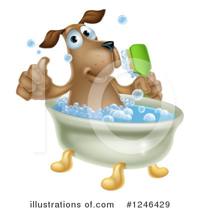 Dogs Clipart #1246429 by AtStockIllustration