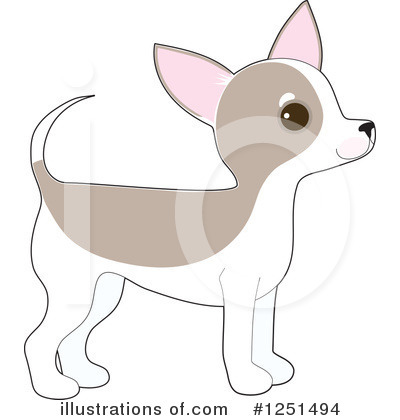 Chihuahua Clipart #1251494 by Maria Bell