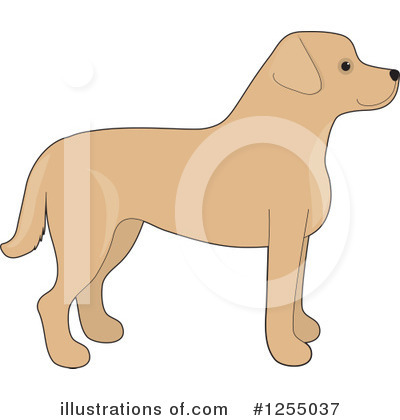 Yellow Lab Clipart #1255037 by Maria Bell
