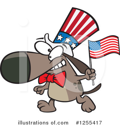 American Flag Clipart #1255417 by toonaday