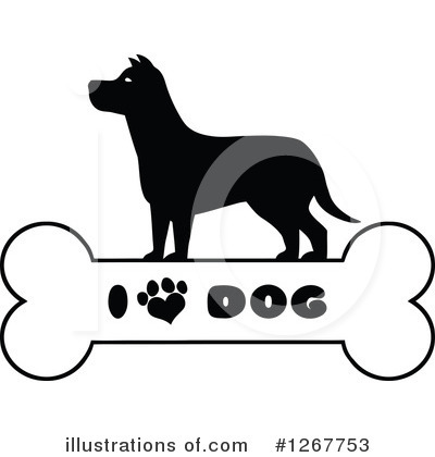 Dog Bone Clipart #1267753 by Hit Toon